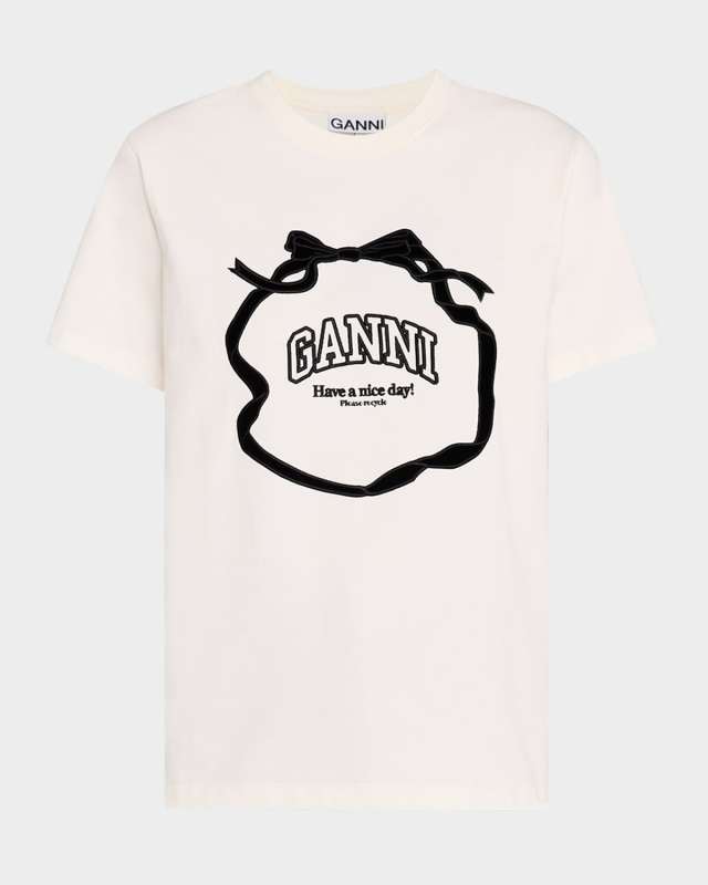 Heavy Cotton Relaxed Bow T-Shirt